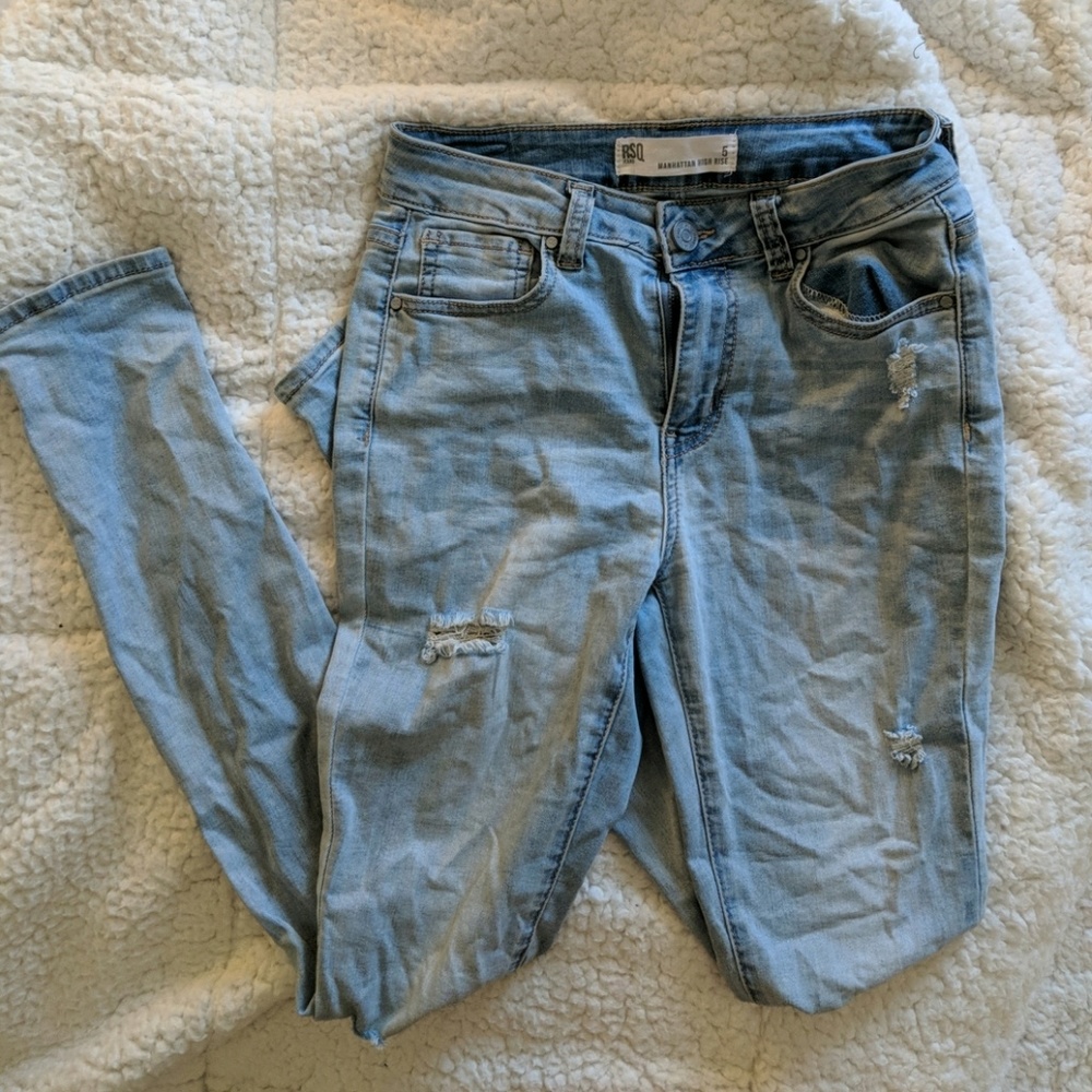 Ripped Blue Jeans